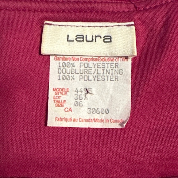 90s Fuschia Pink Dress Tulle Homecoming Size 6 Babydoll Y2K Fairy Laura Canada - Picture 4 of 9